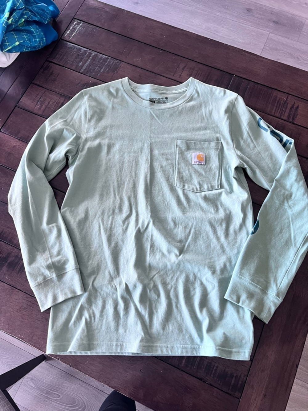 NWOT Kids Carhartt Light Sage Tee